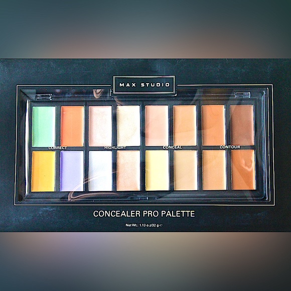 MAX STUDIO CONCEALER PRO PALETTE 16 SHADES CORRECTIONS HIGHLIGHTING CONCEALER - Picture 1 of 6